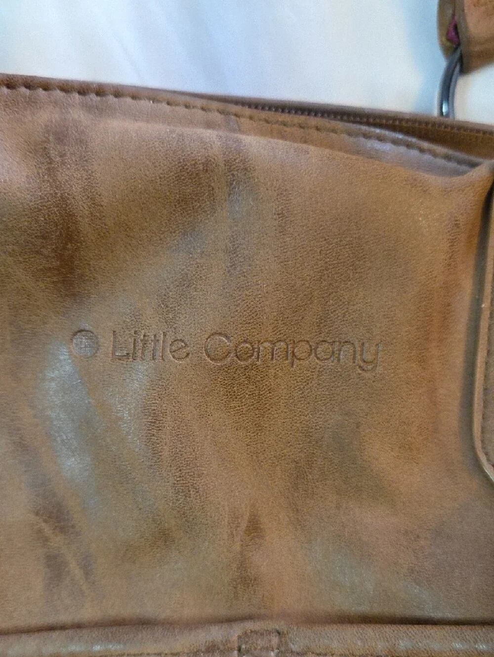 Brown Leather Woven Detail Baby Bag Tote -  Spacious Designer-Inspired Carryall